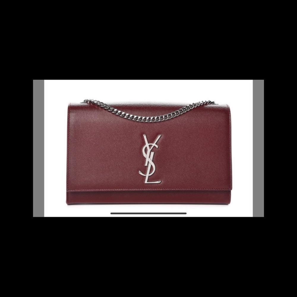 Saint Laurent Monogram Kate Classic Small Burgundy